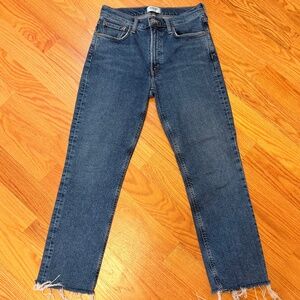 AGOLDE Size 27 Kye Mid Rise Straight Crop Jeans Excellent Condition